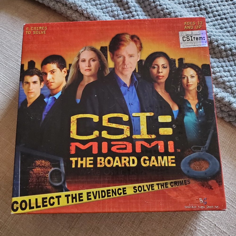 CSI Miami boardgame